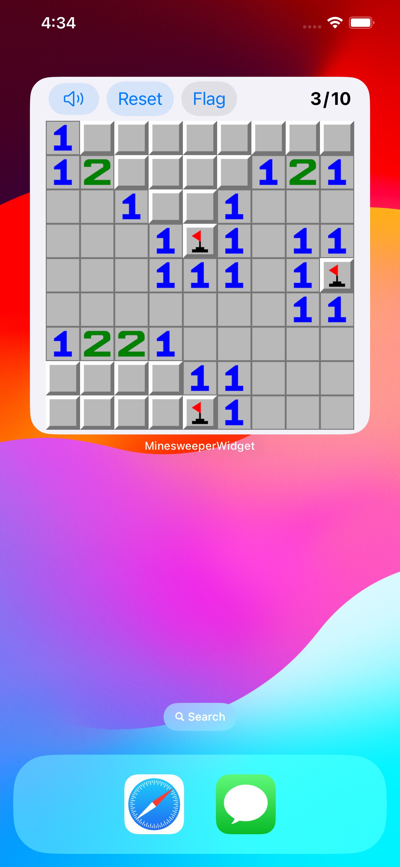 Minesweeper Widget Screenshot